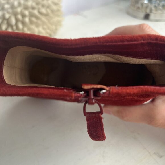 Cole Haan Rust Suede Almond Toe Cap Toe Ankle Boot D22838, Size: 8B - Picture 14 of 14